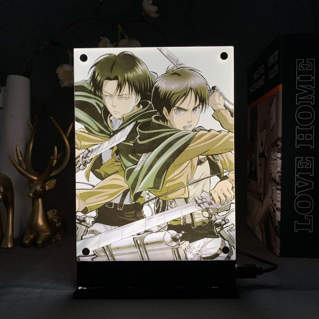 Cadre Led Eren Jaëger SNK Attaque des Titans