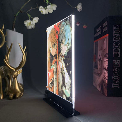 Asuka/Rei Ayanami two sided LED (Neon Genesis Evangelion)